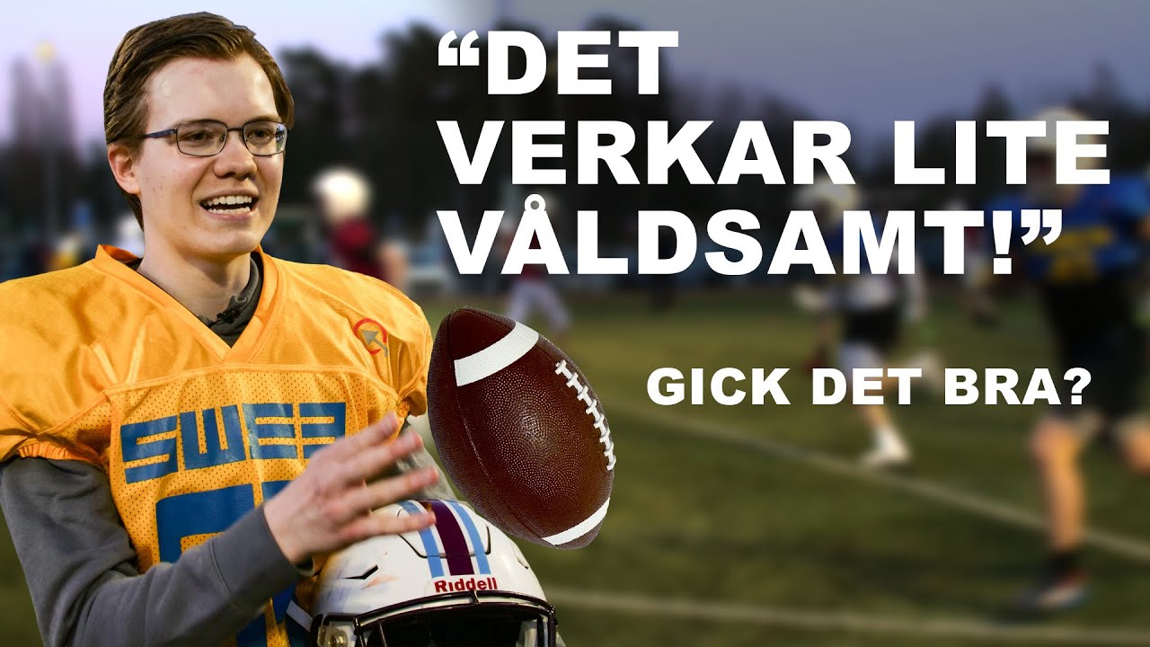 Prova på amerikansk fotboll!